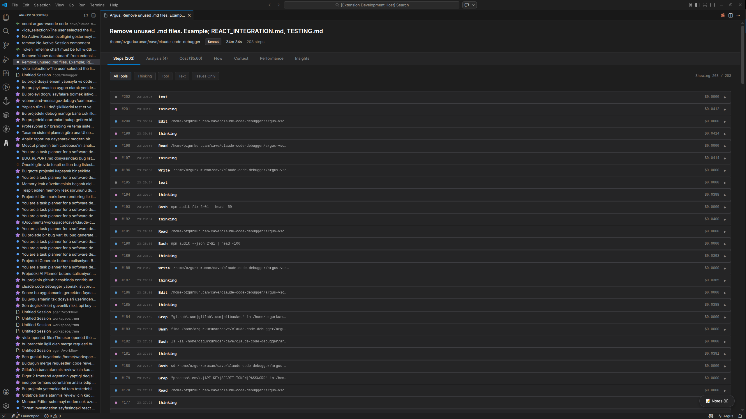 Argus - Claude Code Debugger & Analyzer gallery image