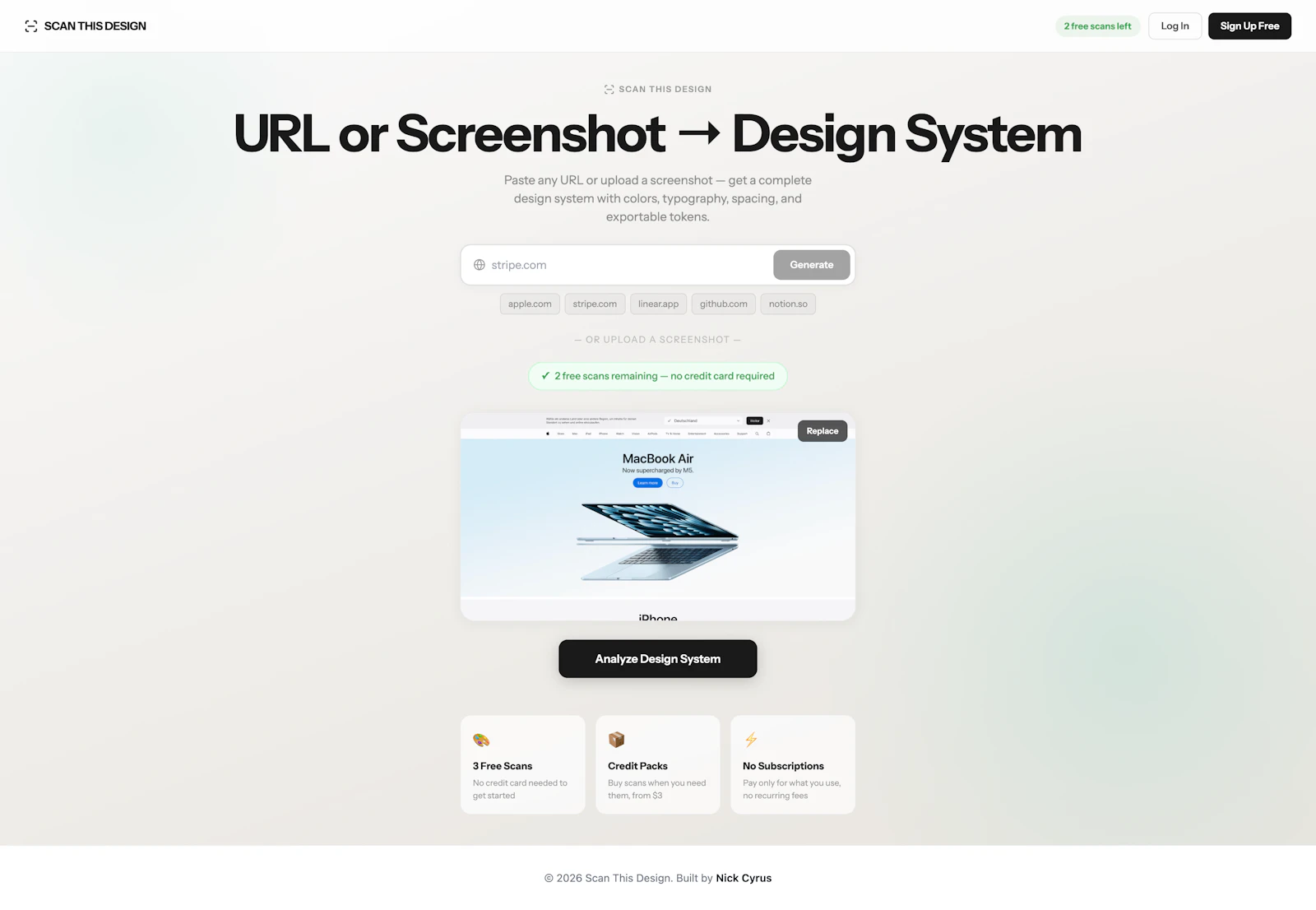 ScanthisDesign.com screenshot 1