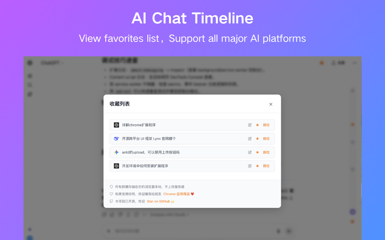 AI Chat Timeline gallery image