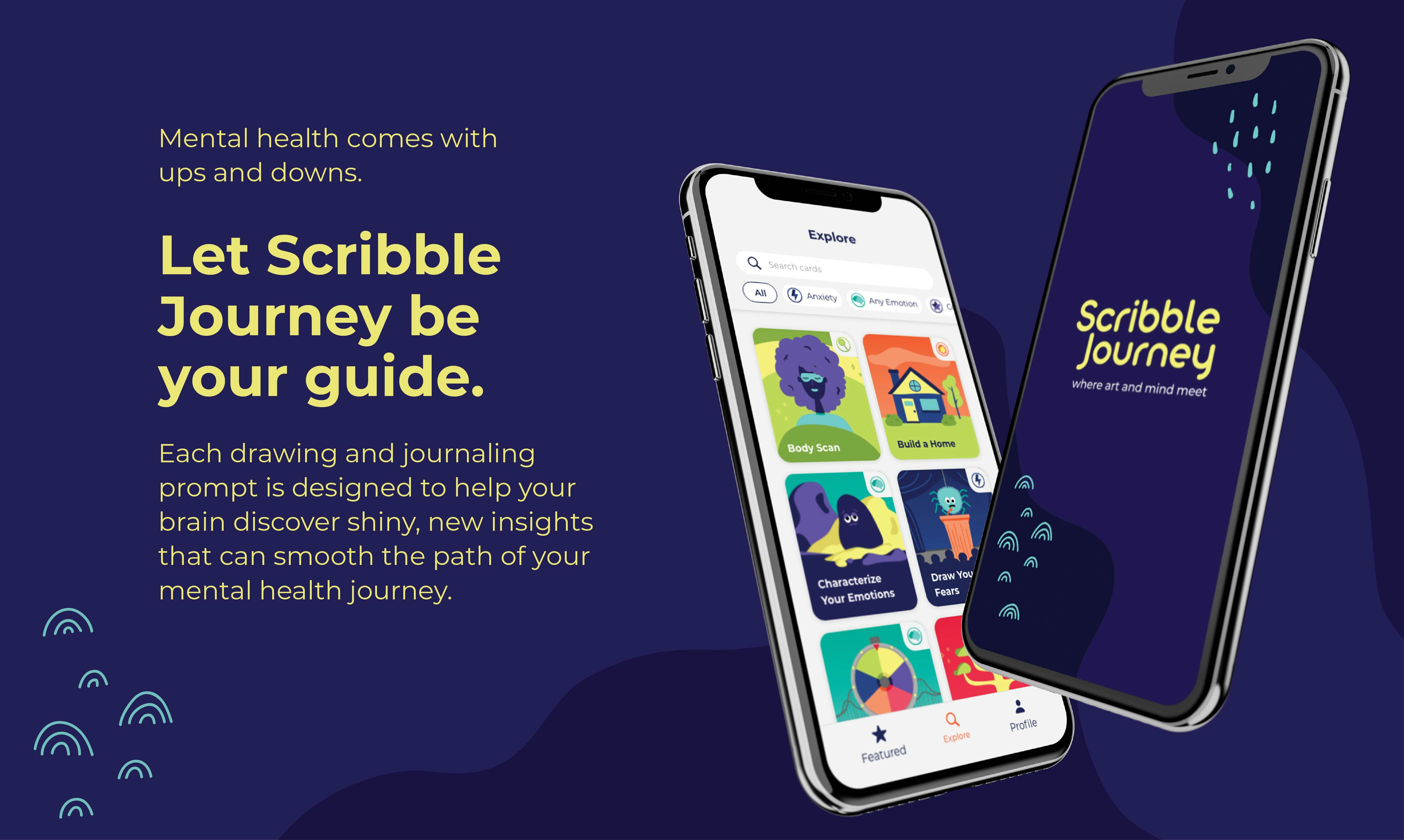 startuptile Scribble Journey-Guided drawing and journaling activities for mental health