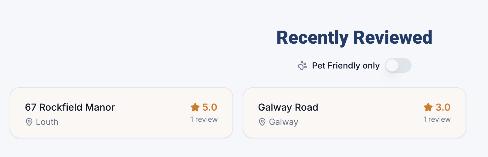 SafeRent Ireland - Screenshot 3 showing product features and functionality