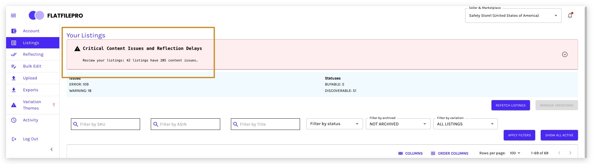 flatfile.pro - Main screenshot showing features and interface