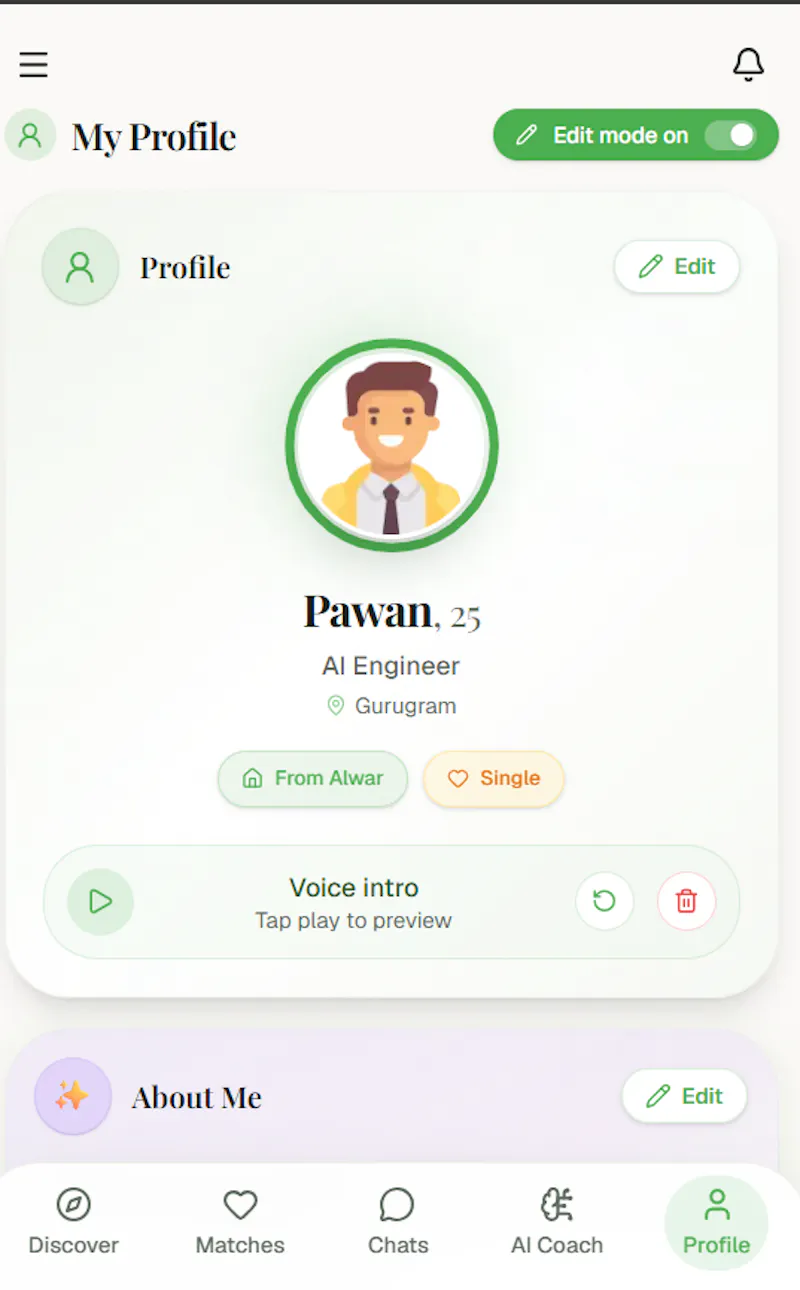 AI Dating App screenshot 11