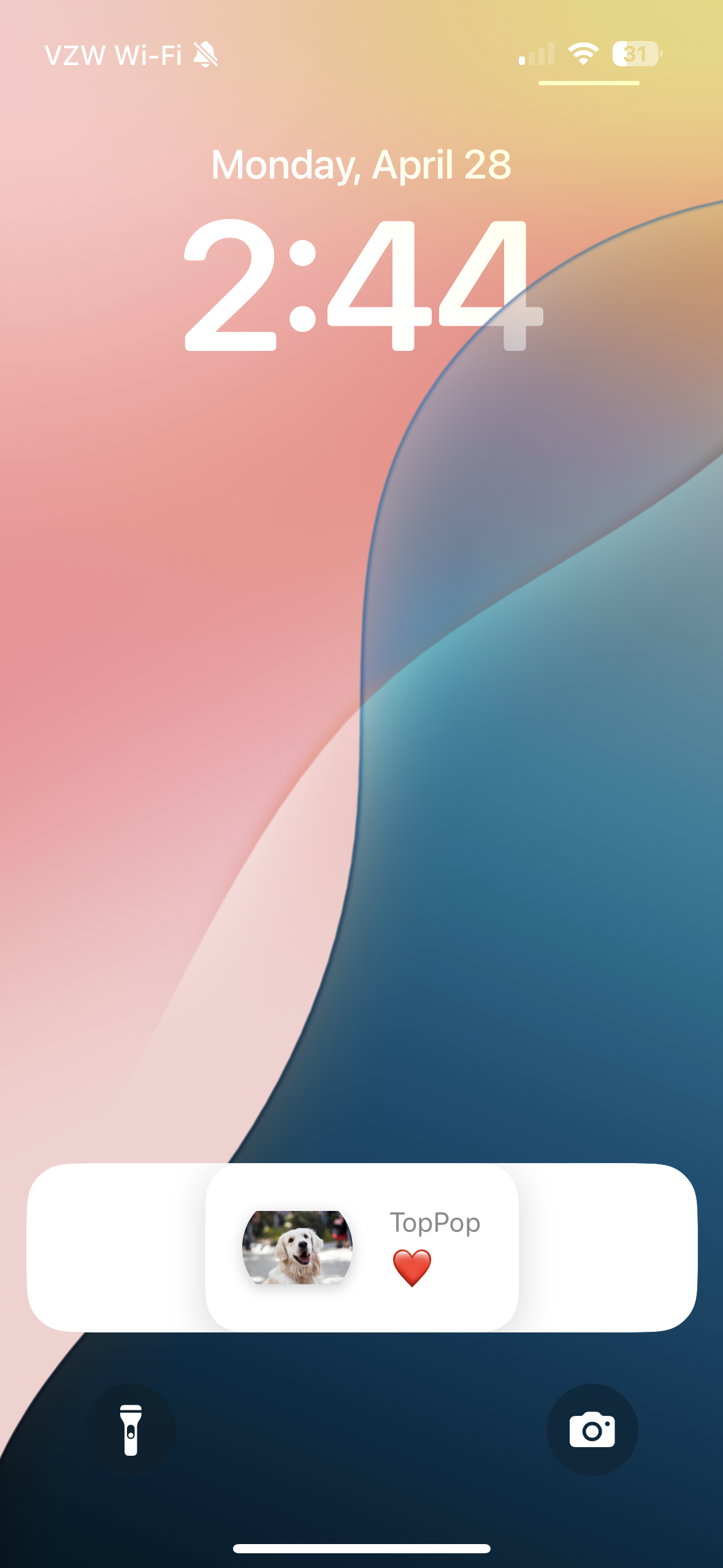 TopPop - Keep your favorite photo and message in your iPhone top bar media 2