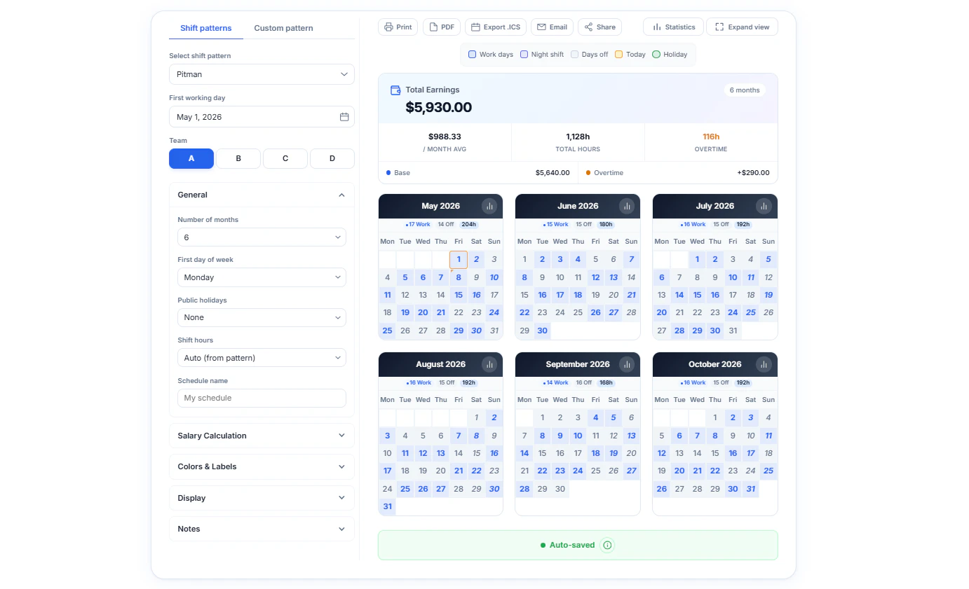 ShiftScheduleUp screenshot 1