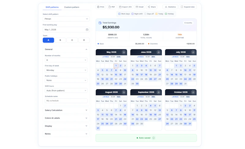 ShiftScheduleUp screenshot 2