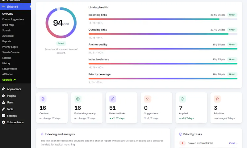 Linkbraid screenshot 4