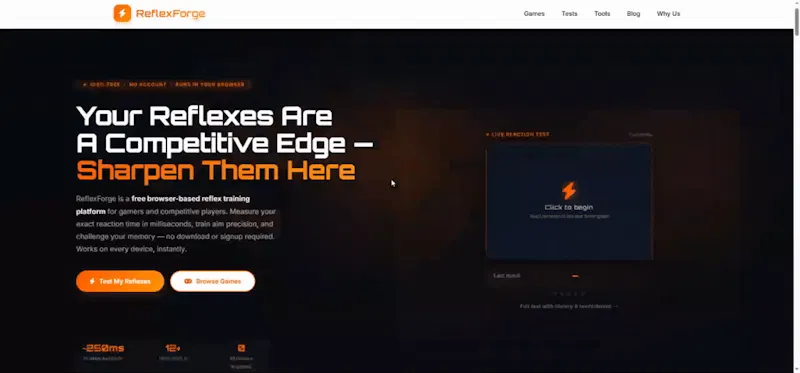 ReflexForge screenshot 1 (video preview)
