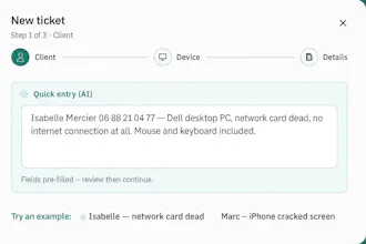Owmyflow — AI-powered ticketing system gallery image