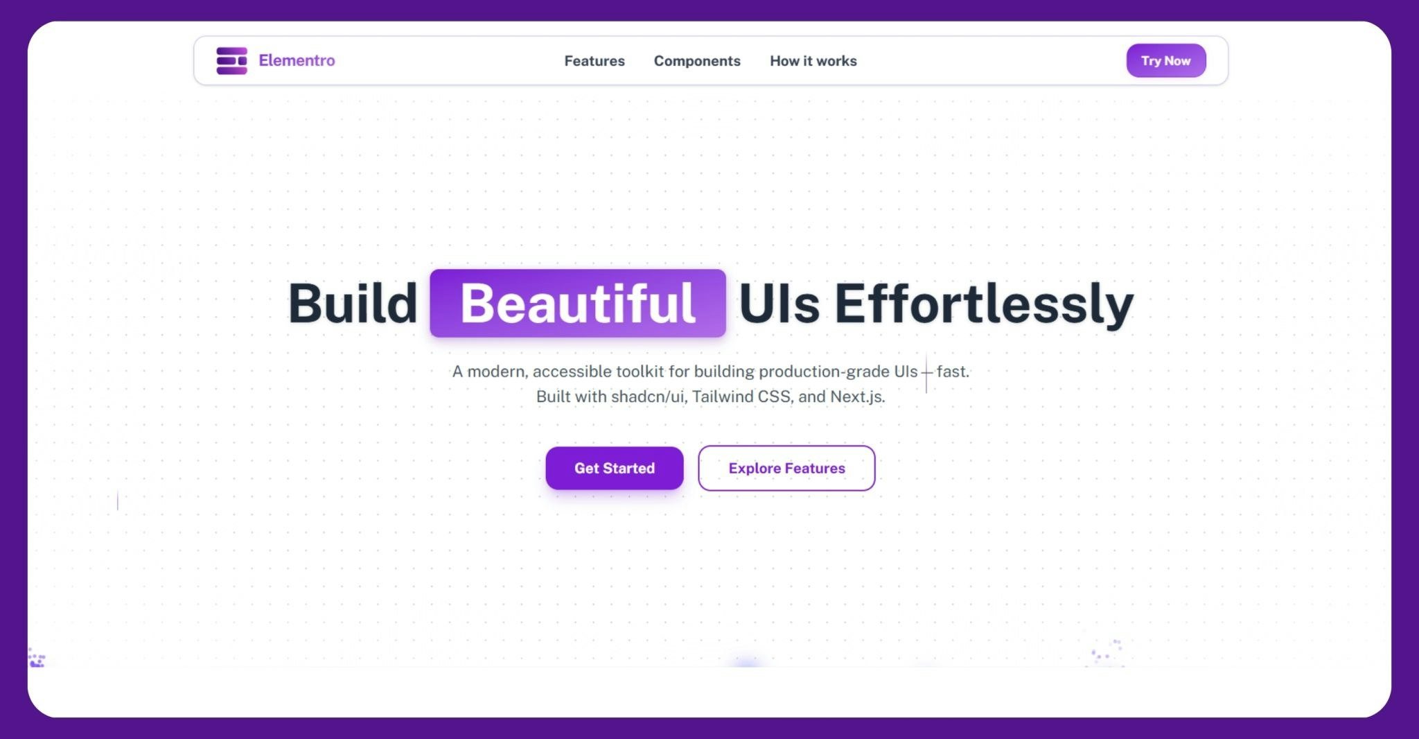 Elementro - Main product screenshot demonstrating key features and user interface