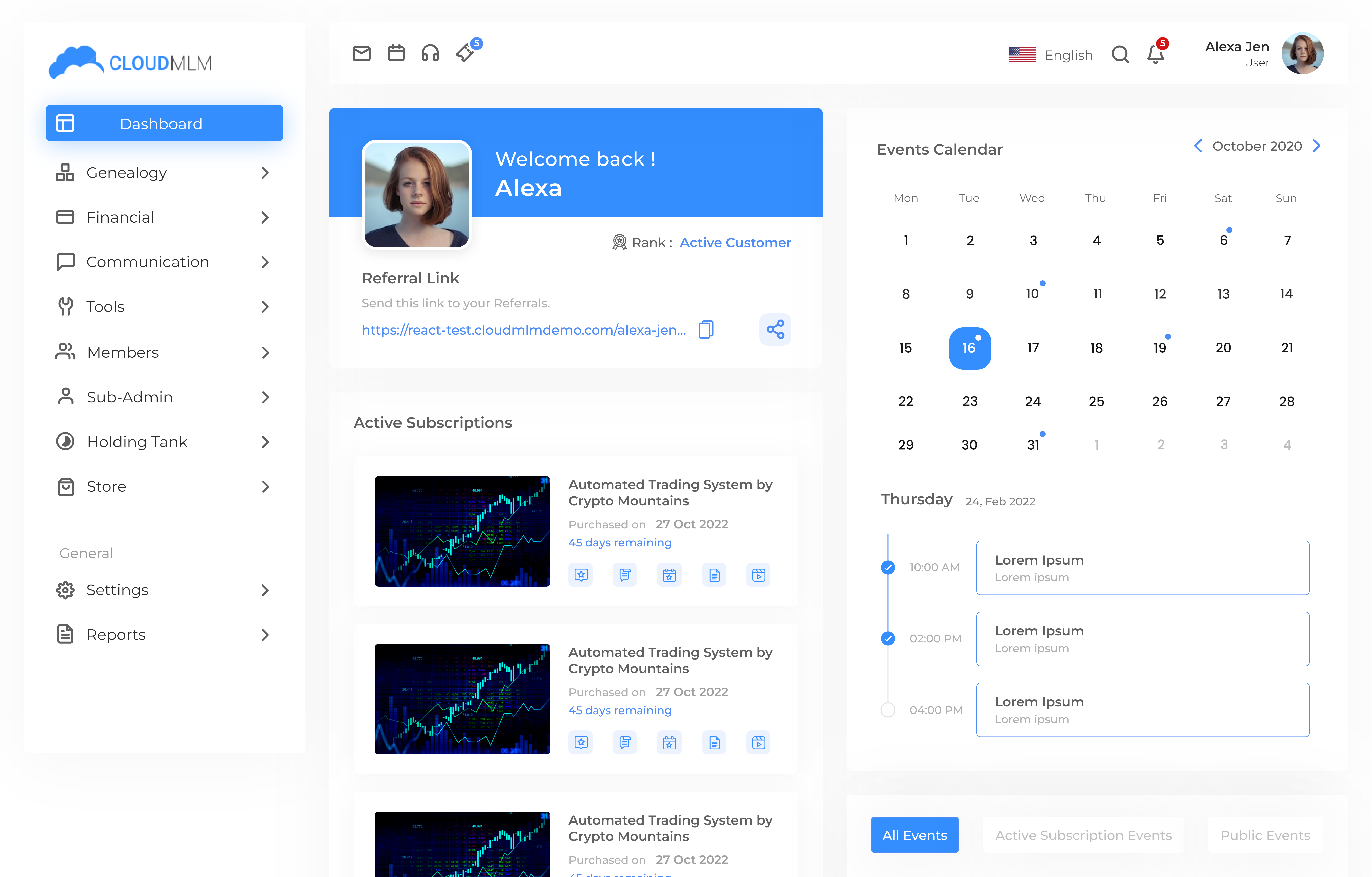 Cloud MLM Software - Программное обеспечение для многоуровневого маркетингового и прямых продаж бизнеса медиа 3