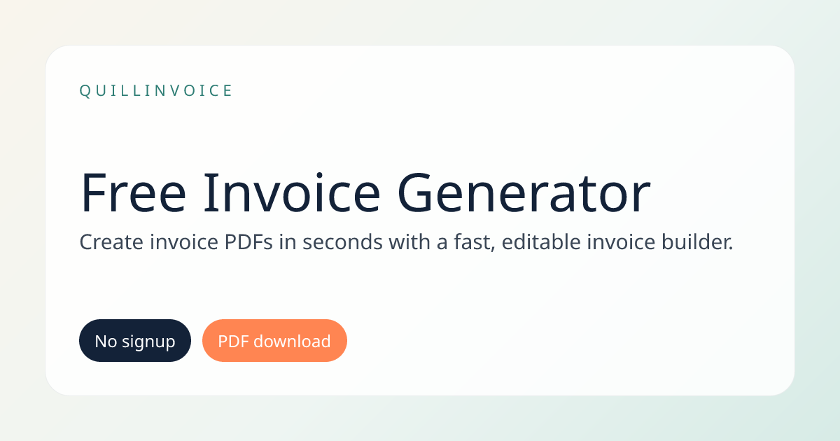 QuillInvoice gallery image