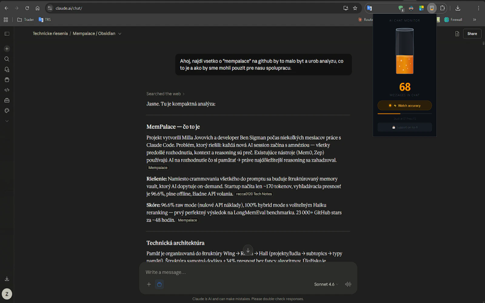 AI Chat Context Monitor screenshot 4