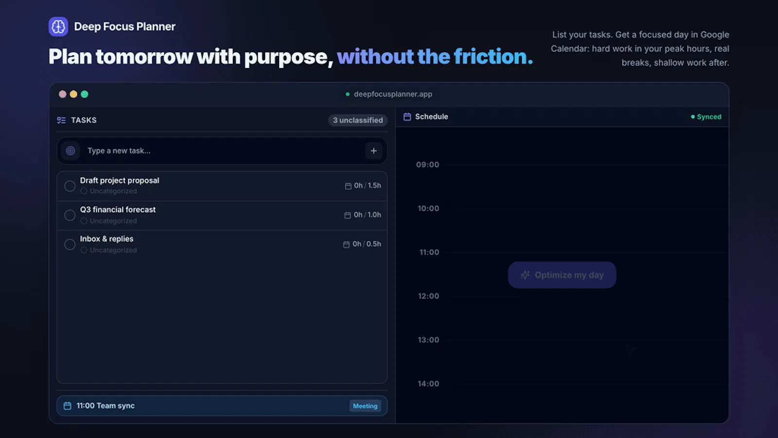 Deep Focus Planner screenshot 2