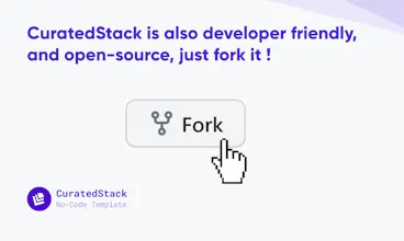 CuratedStack No-Code Template gallery image