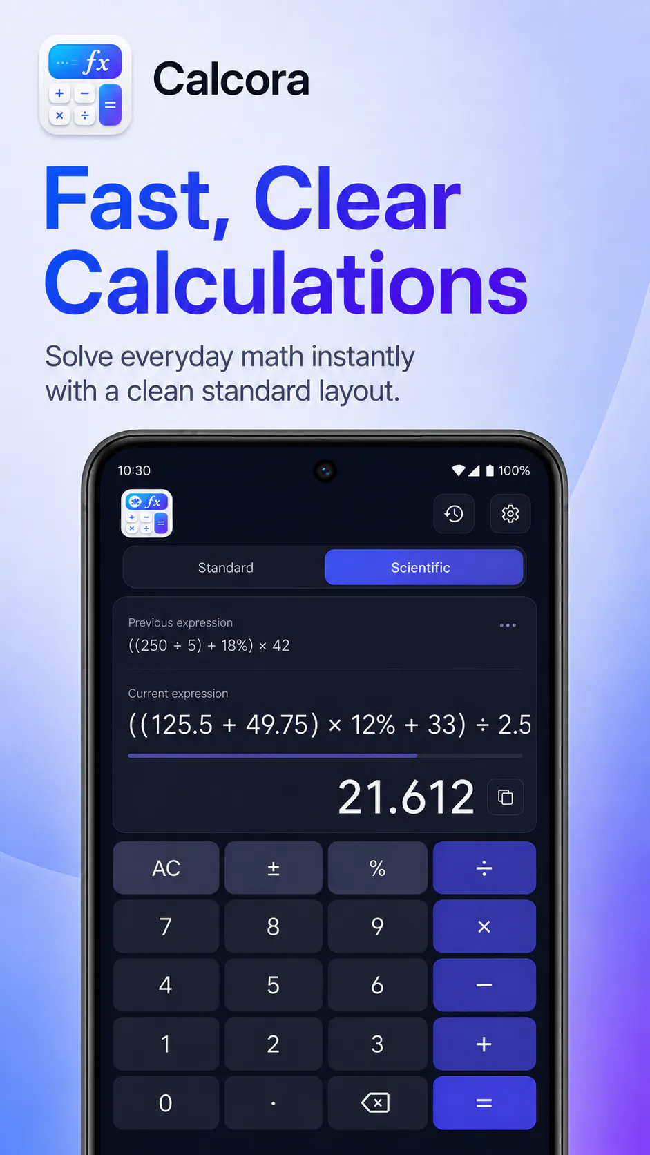 Scientific Calculator :Calcora gallery image