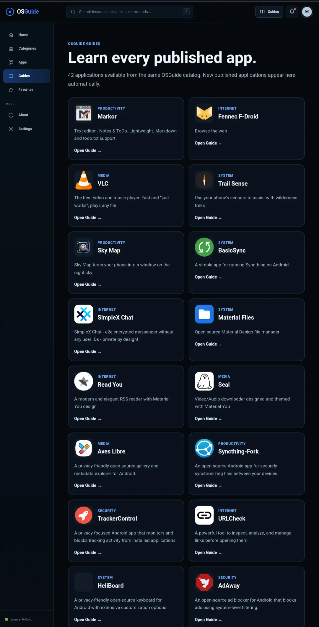 OSGuide gallery image