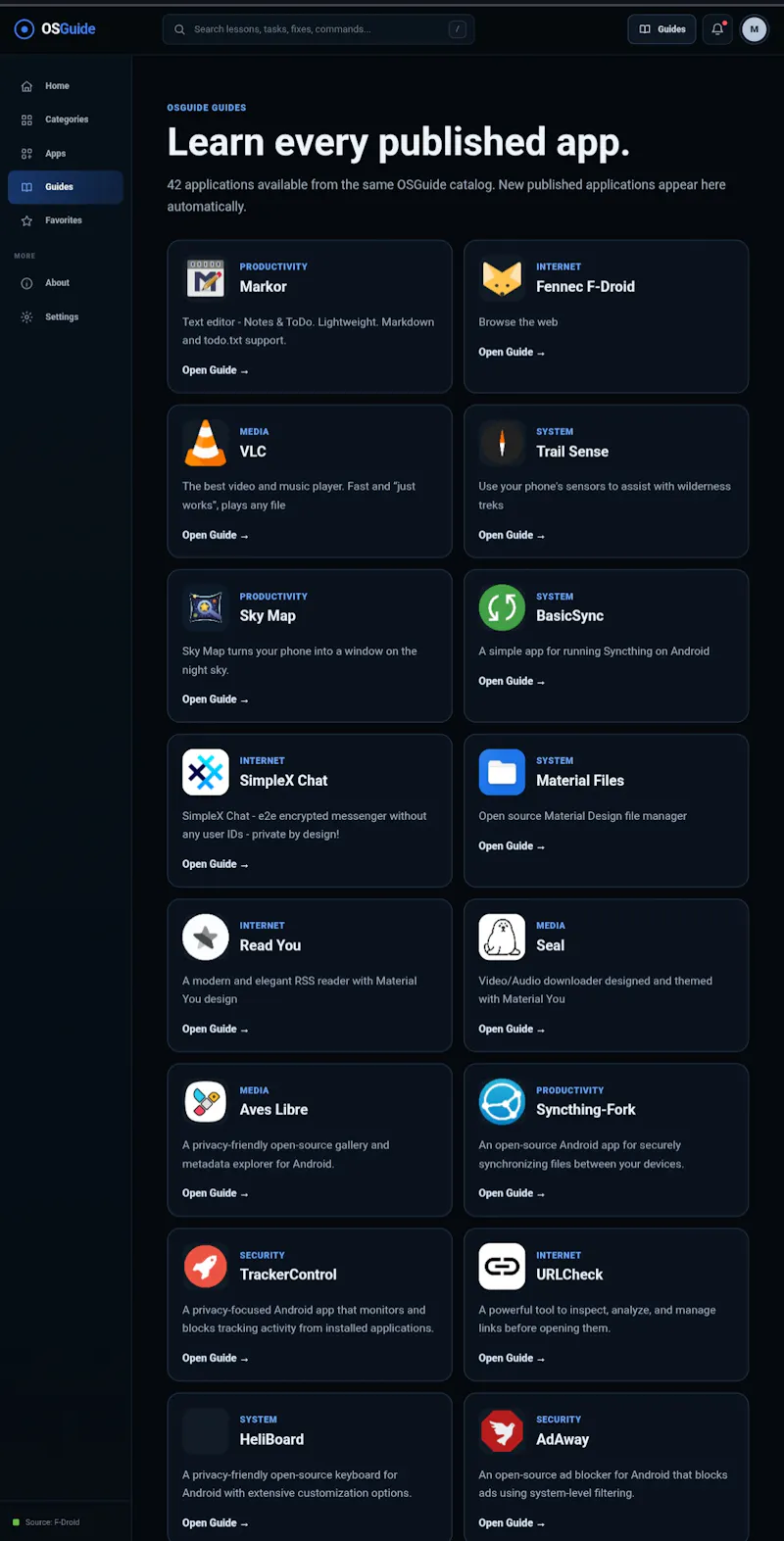 OSGuide screenshot 3