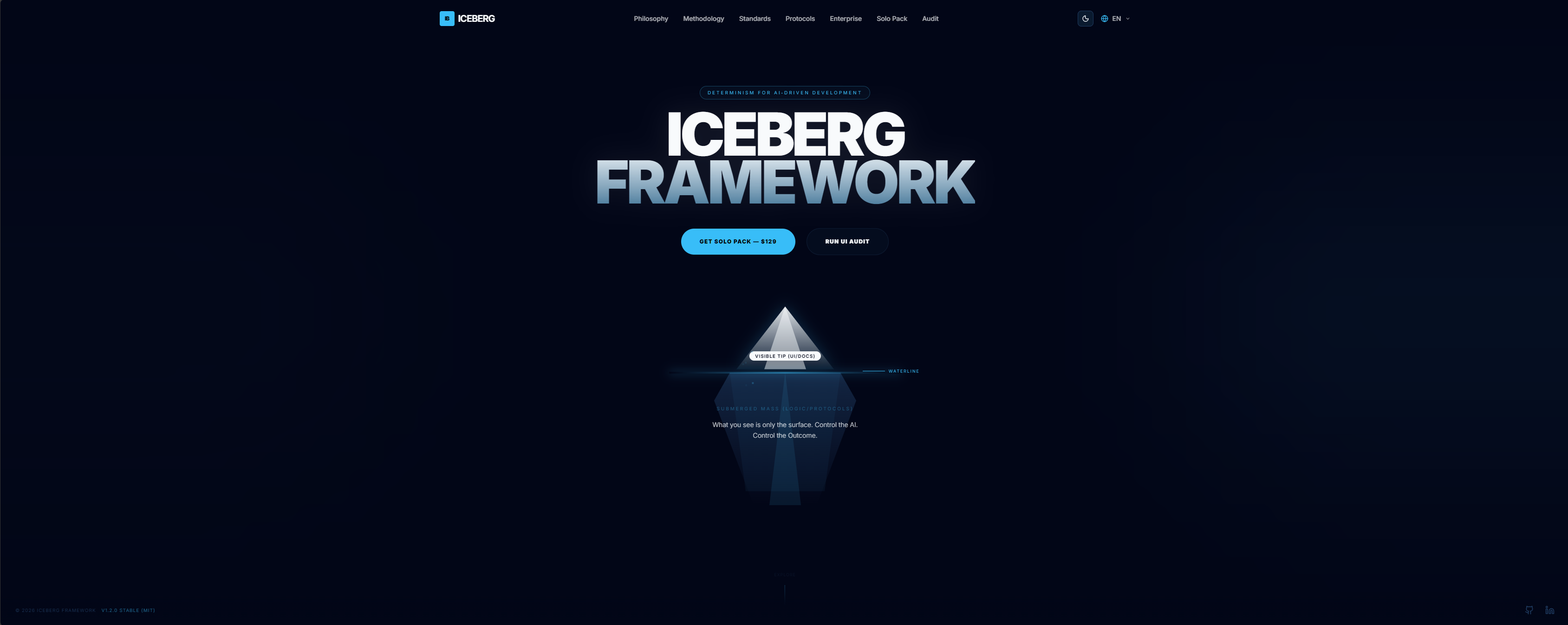 Iceberg Framework - Main product screenshot demonstrating key features and user interface