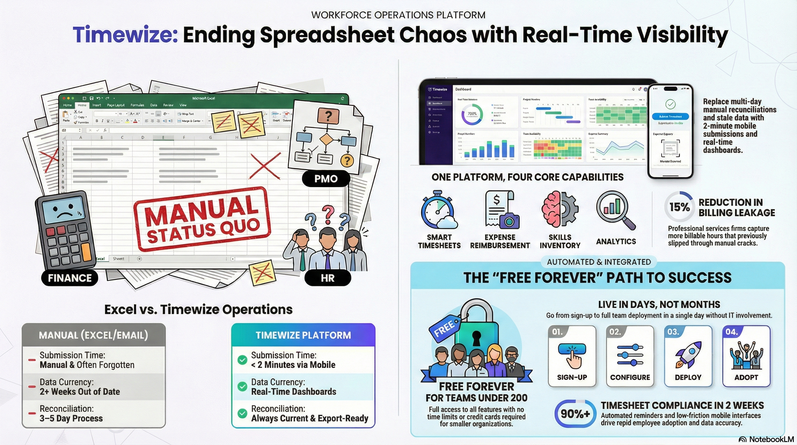 Timewize - Main product screenshot demonstrating key features and user interface