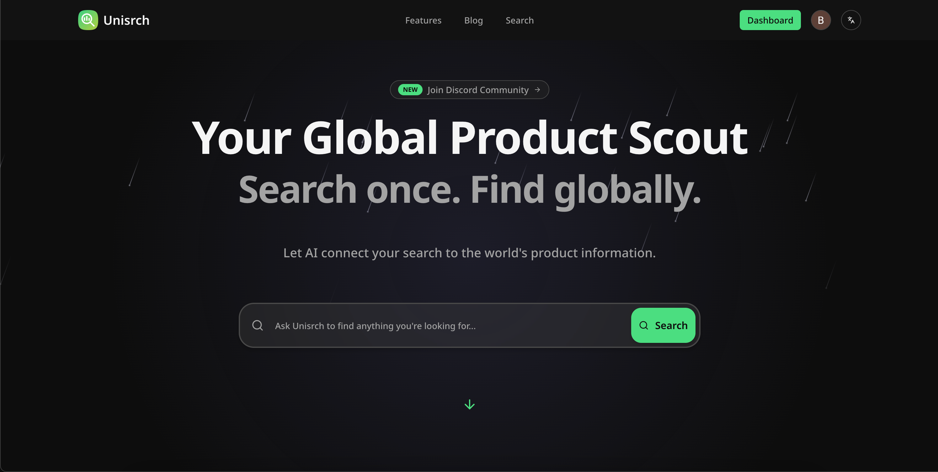 Unisrch - Screenshot 2 showing product features and functionality