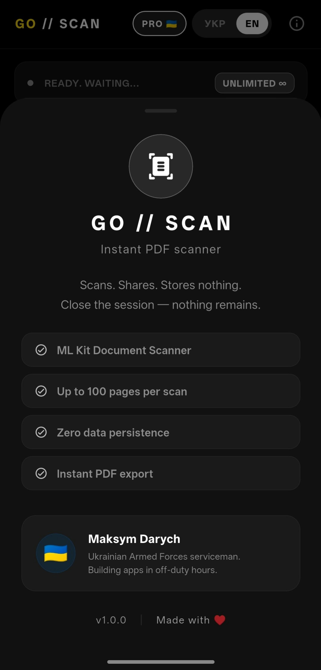 GO // SCAN — Instant PDF Scanner gallery image