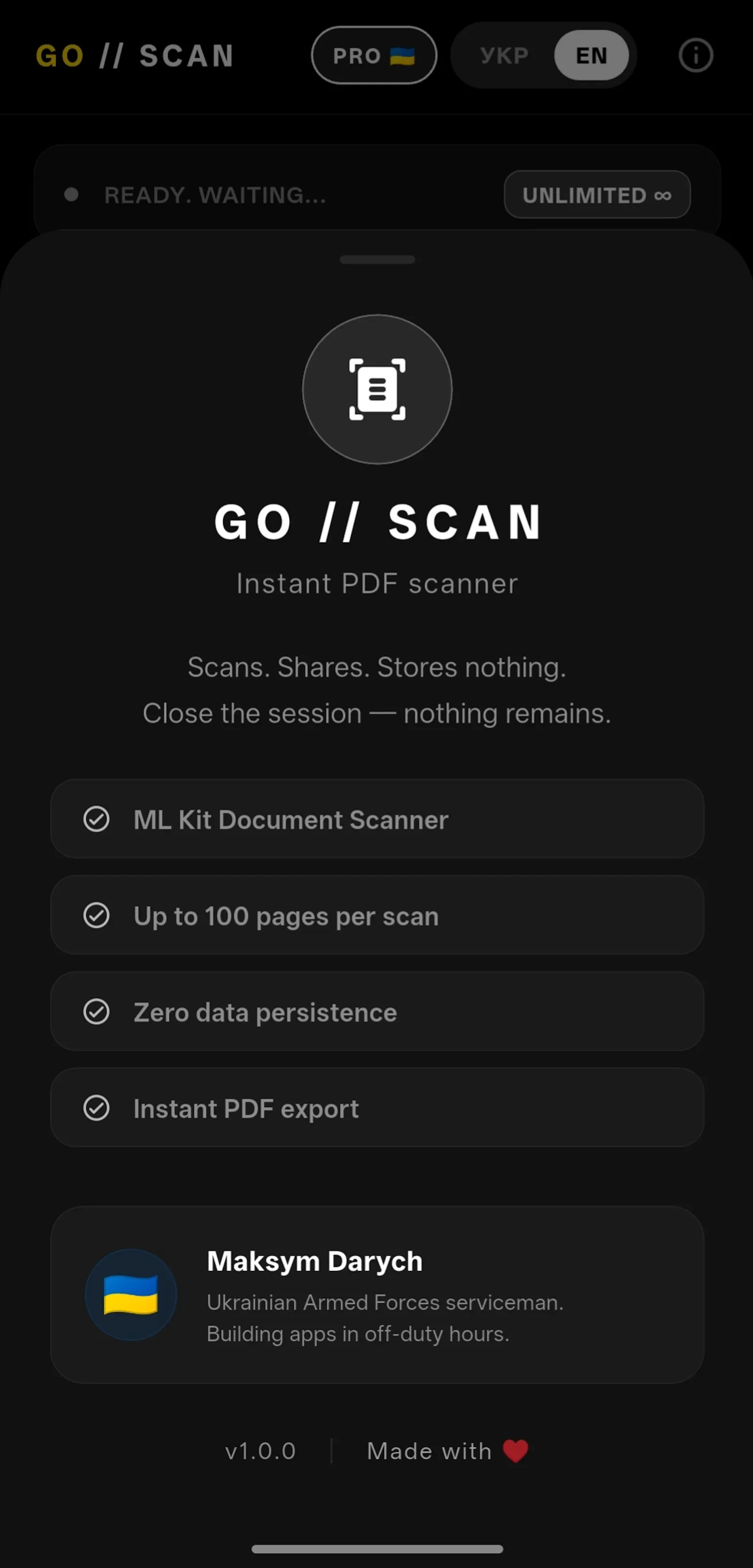 GO // SCAN — Instant PDF Scanner screenshot 4