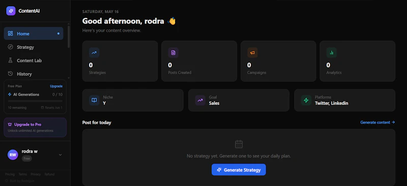 ContentAI screenshot 2
