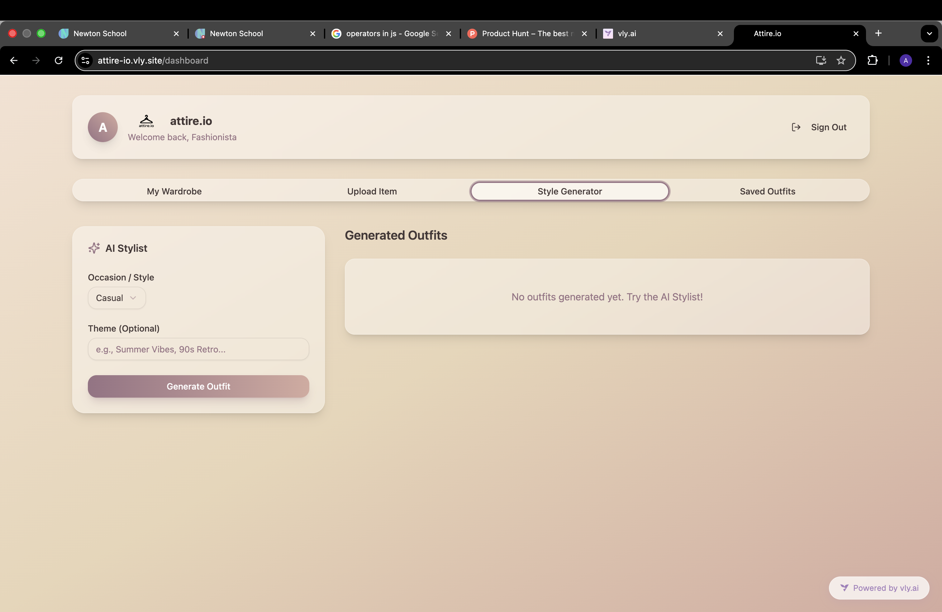 Attire.io - Screenshot 3 showing product features and functionality