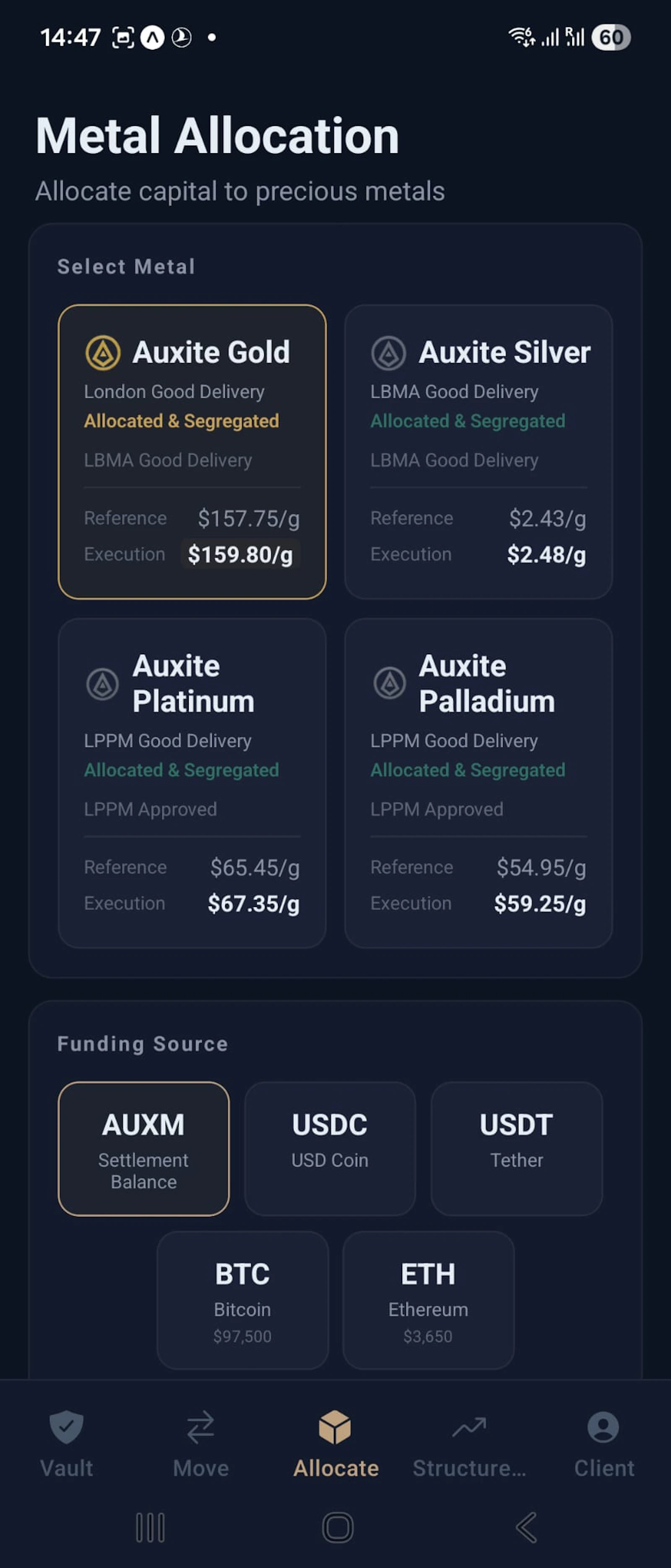 Auxite Vault screenshot 2