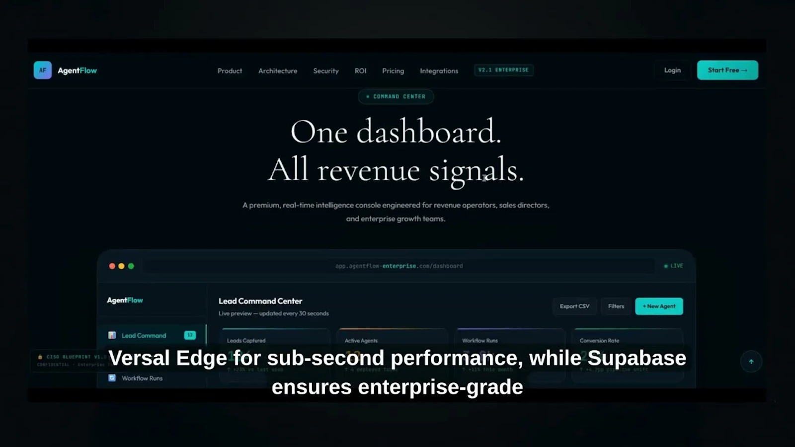 AgentFlow Enterprise screenshot 1 (video preview)