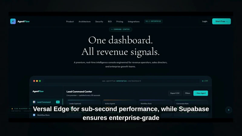 AgentFlow Enterprise screenshot 1 (video preview)