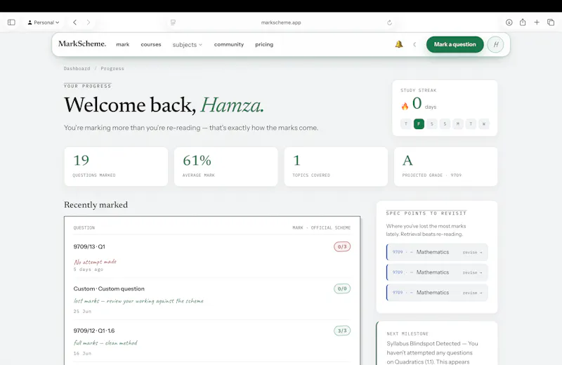 MarkScheme screenshot 5