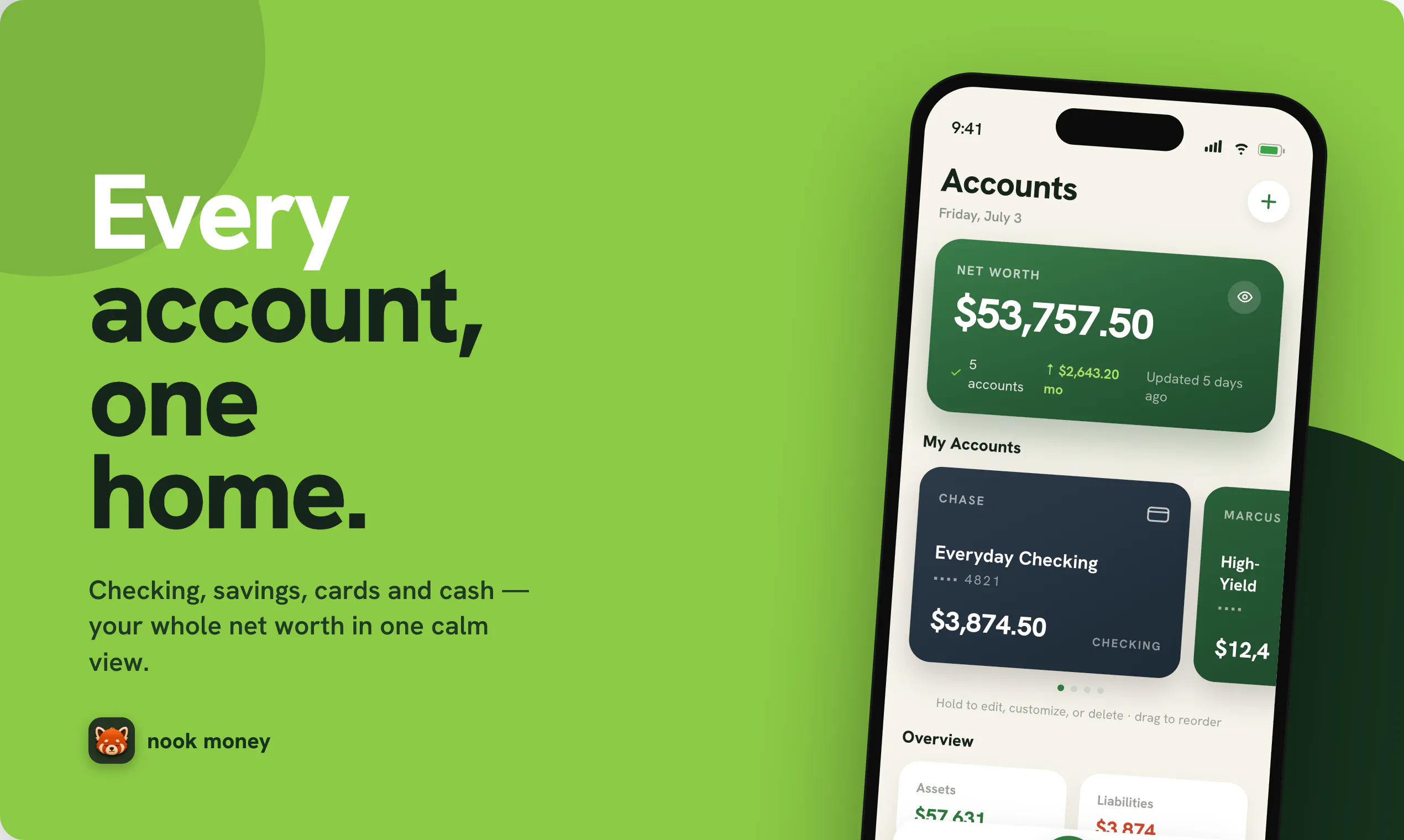 NookMoney — Calm your finances gallery image