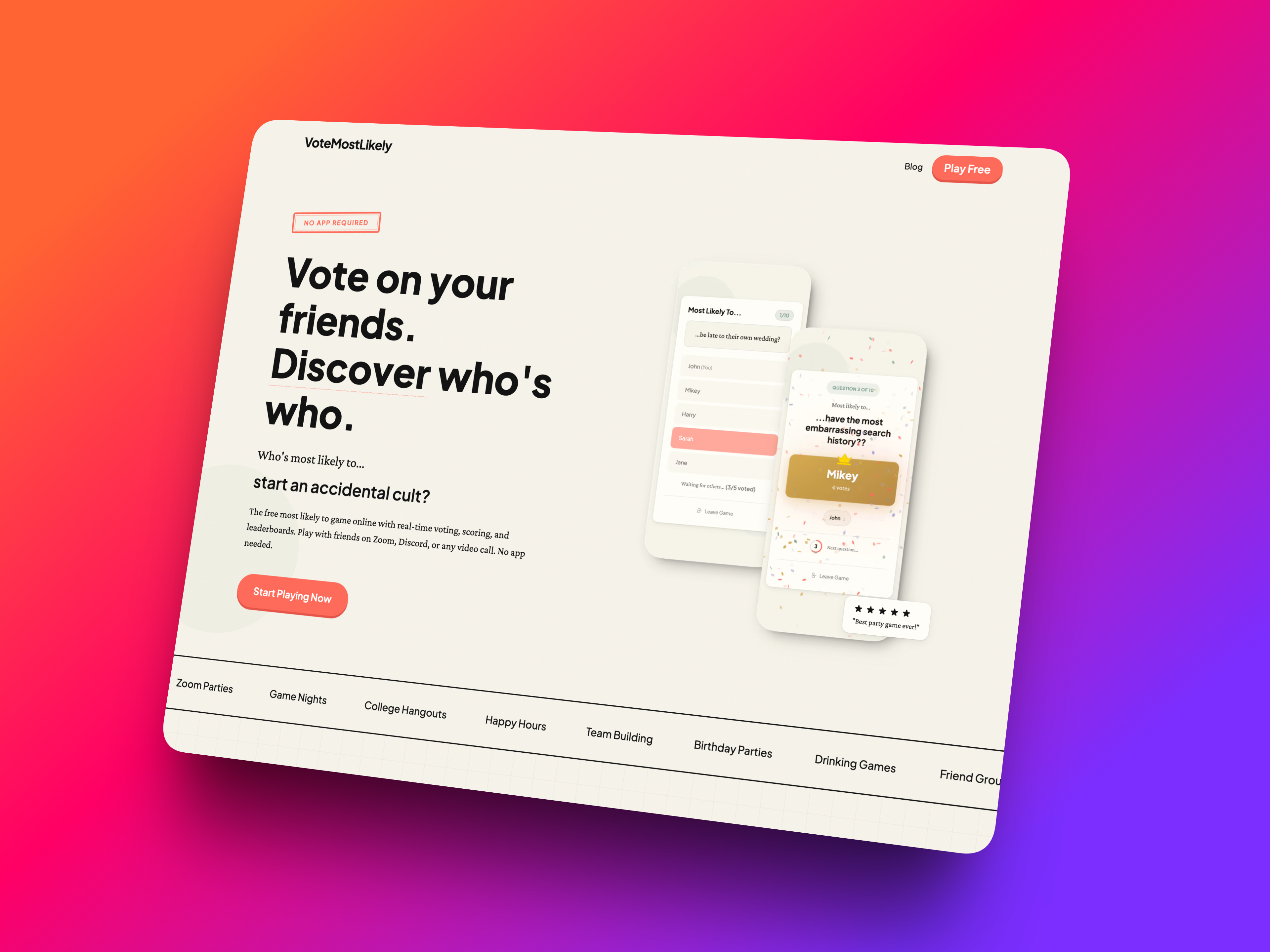 VoteMostLikely gallery image