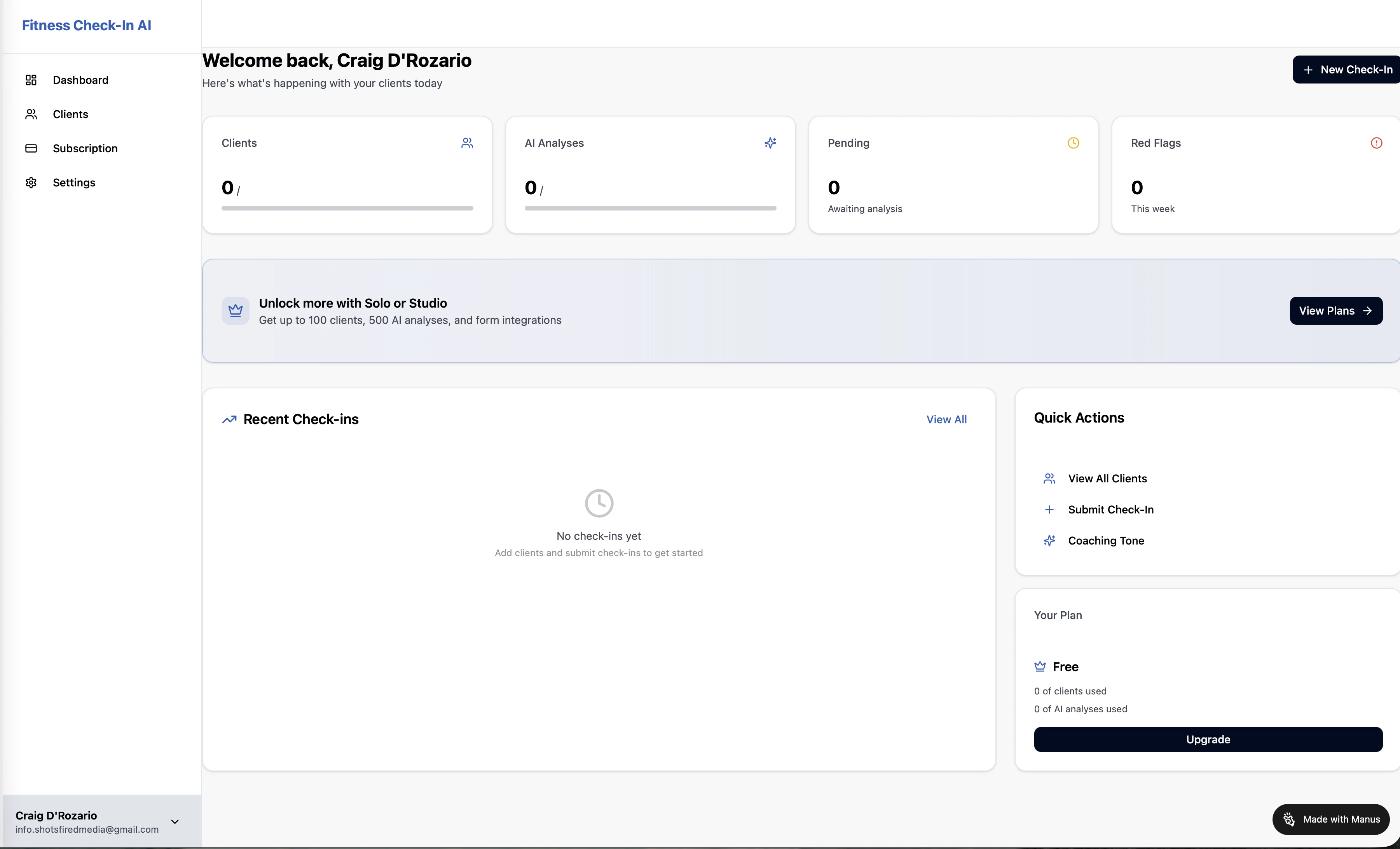 Fitness Check-In AI logo