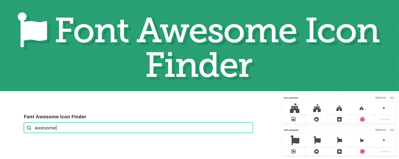Font Awesome Icon Finder gallery image