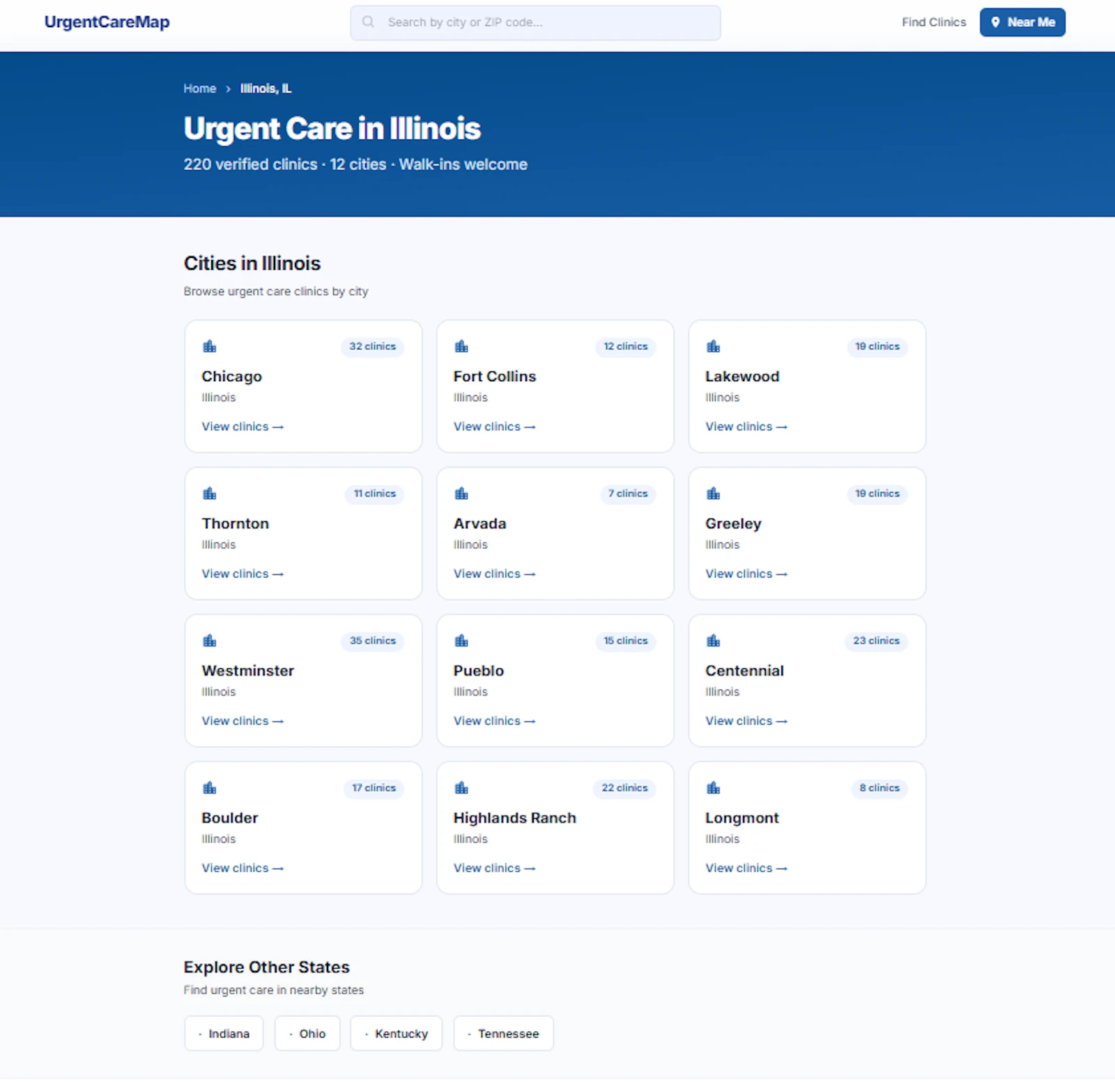 UrgentCareMap screenshot 2