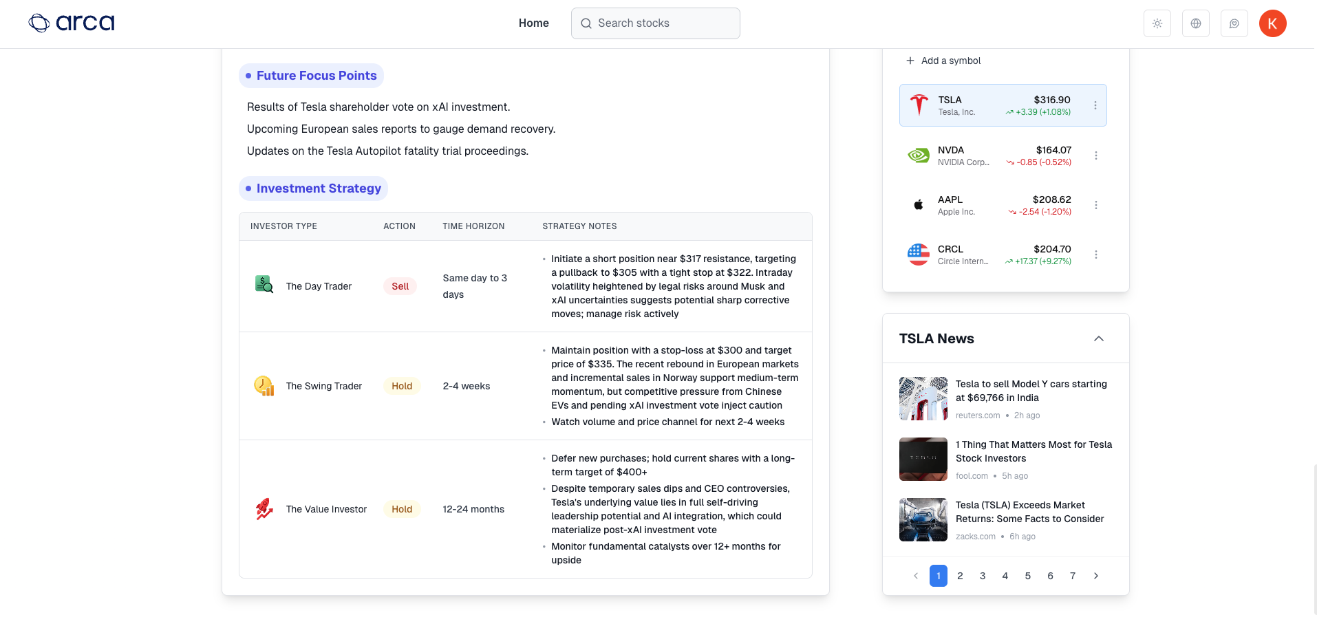 ARCA - Günlük AI ile çalışan stok panosunuz medya 4