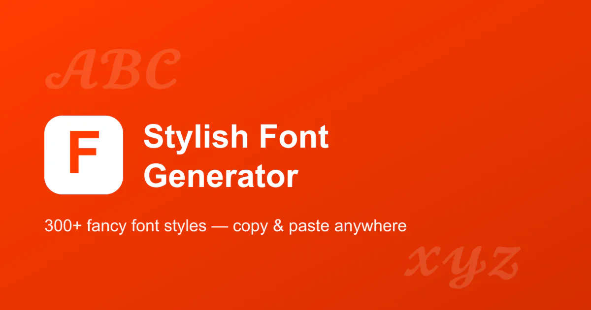 Stylish Font Generator gallery image