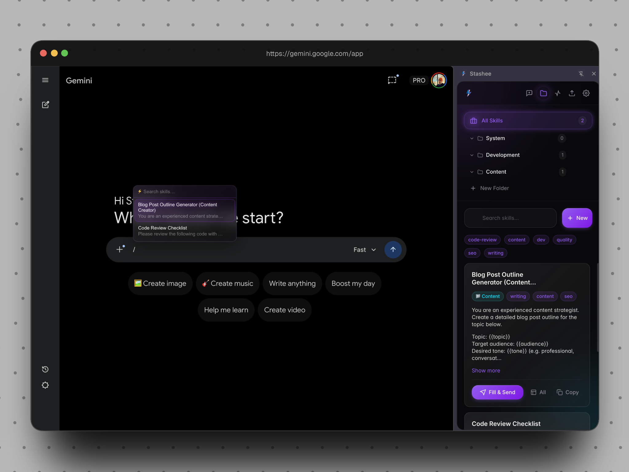 Stashee | Skill & Prompt Manager Web UIs gallery image