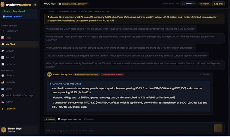 Vedic Analytics screenshot 1