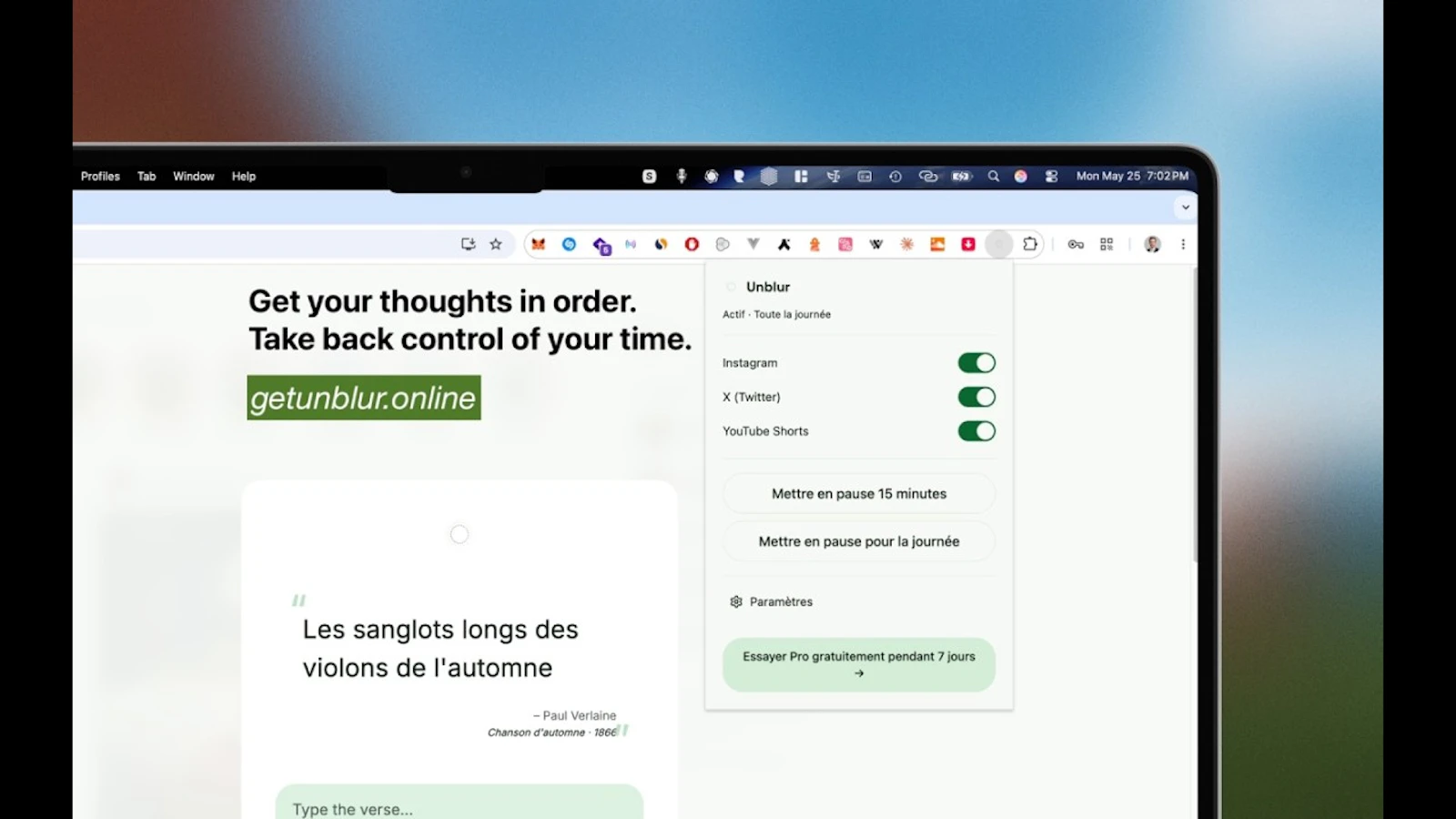 Unblur screenshot 1 (video preview)