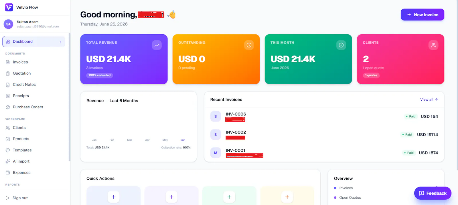 Velvio Flow — Professional Invoicing screenshot 18