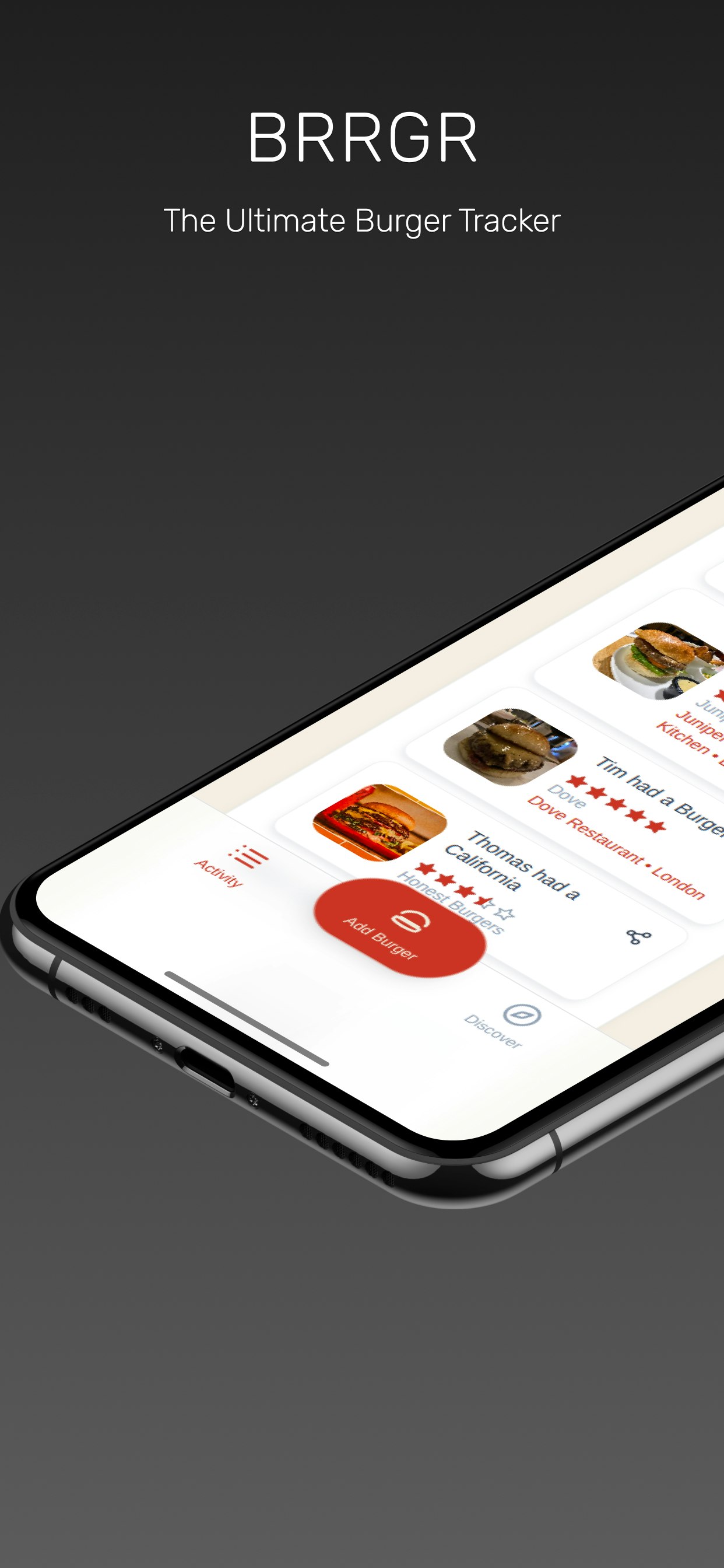 BRRGR - Screenshot 2 showing product features and functionality