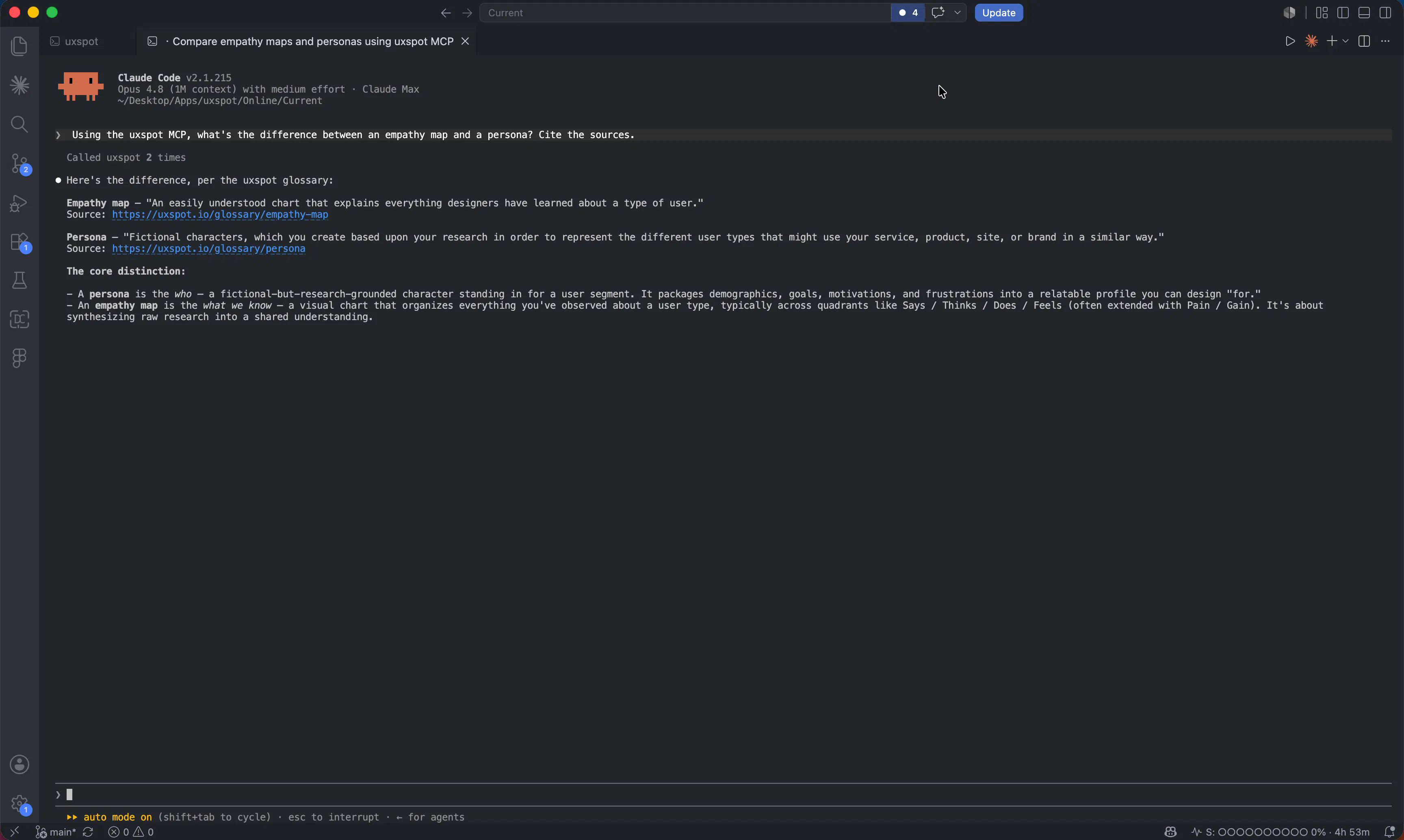 uxspot MCP Server screenshot 4