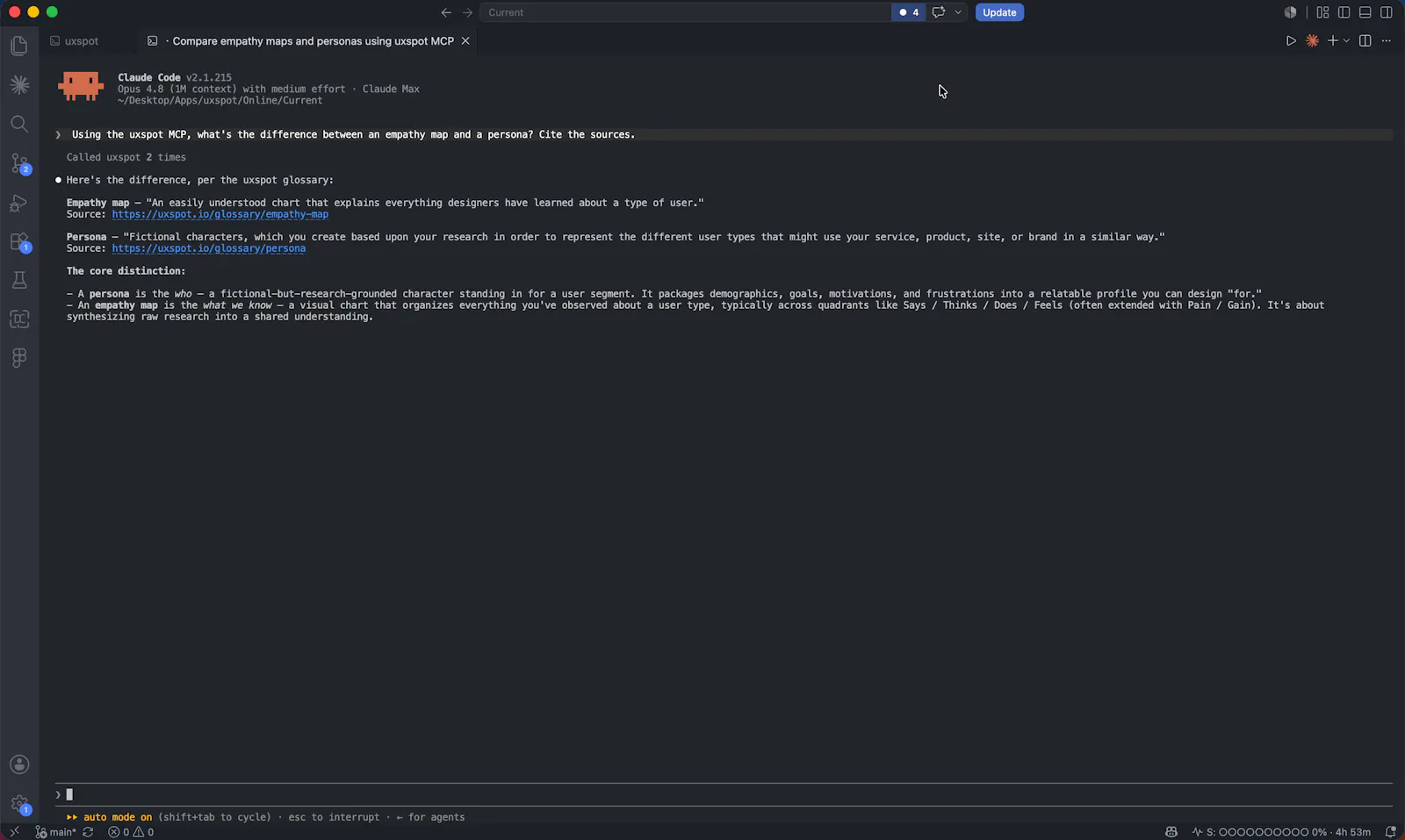 uxspot MCP Server screenshot 5