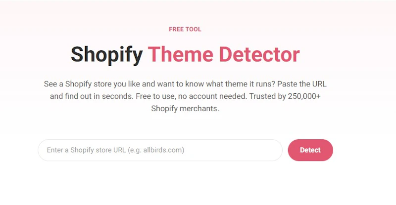 Shopify Theme Detector screenshot 1