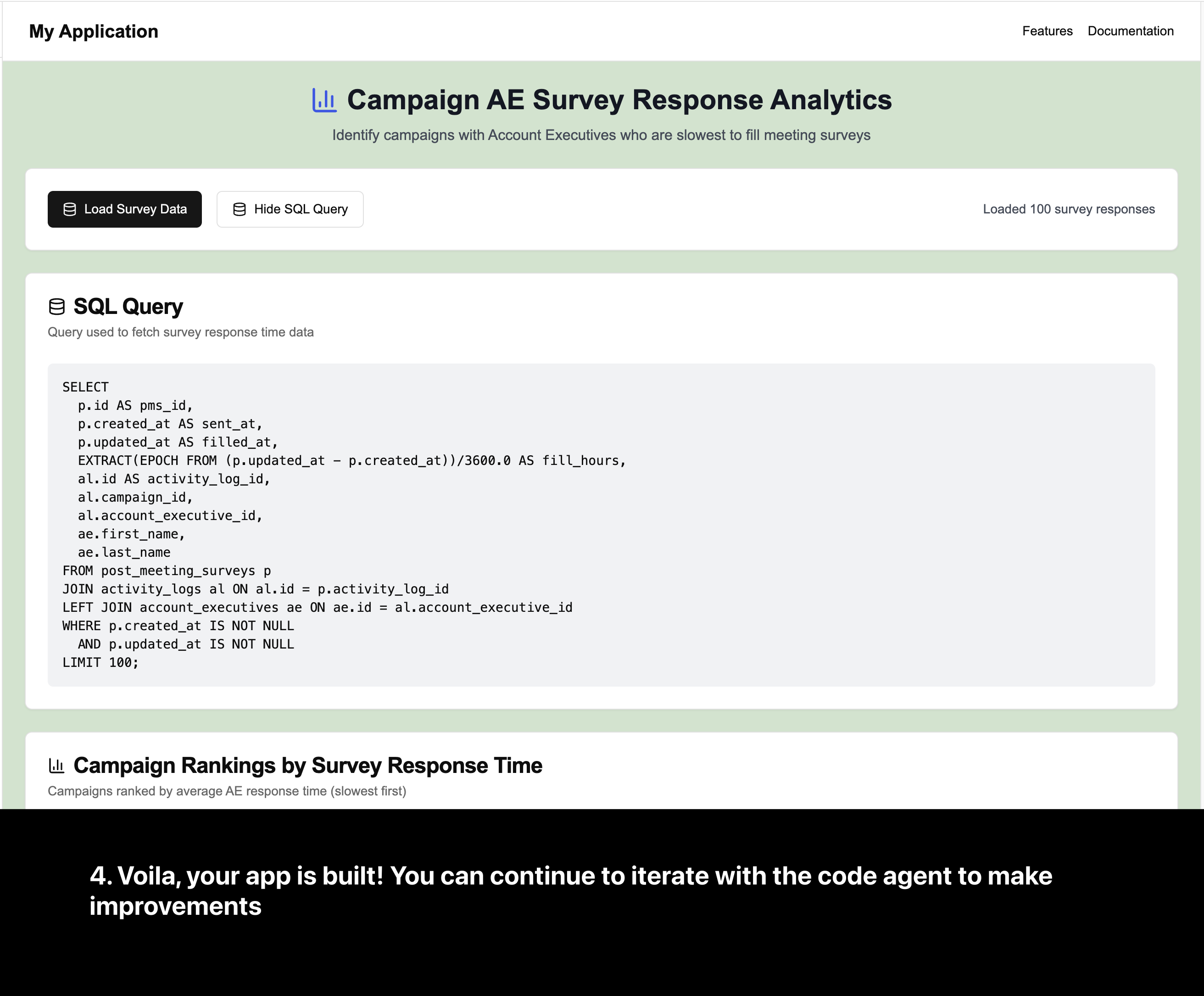 Zerodot - Crea app sul tuo DB Postgres tramite chat media 5