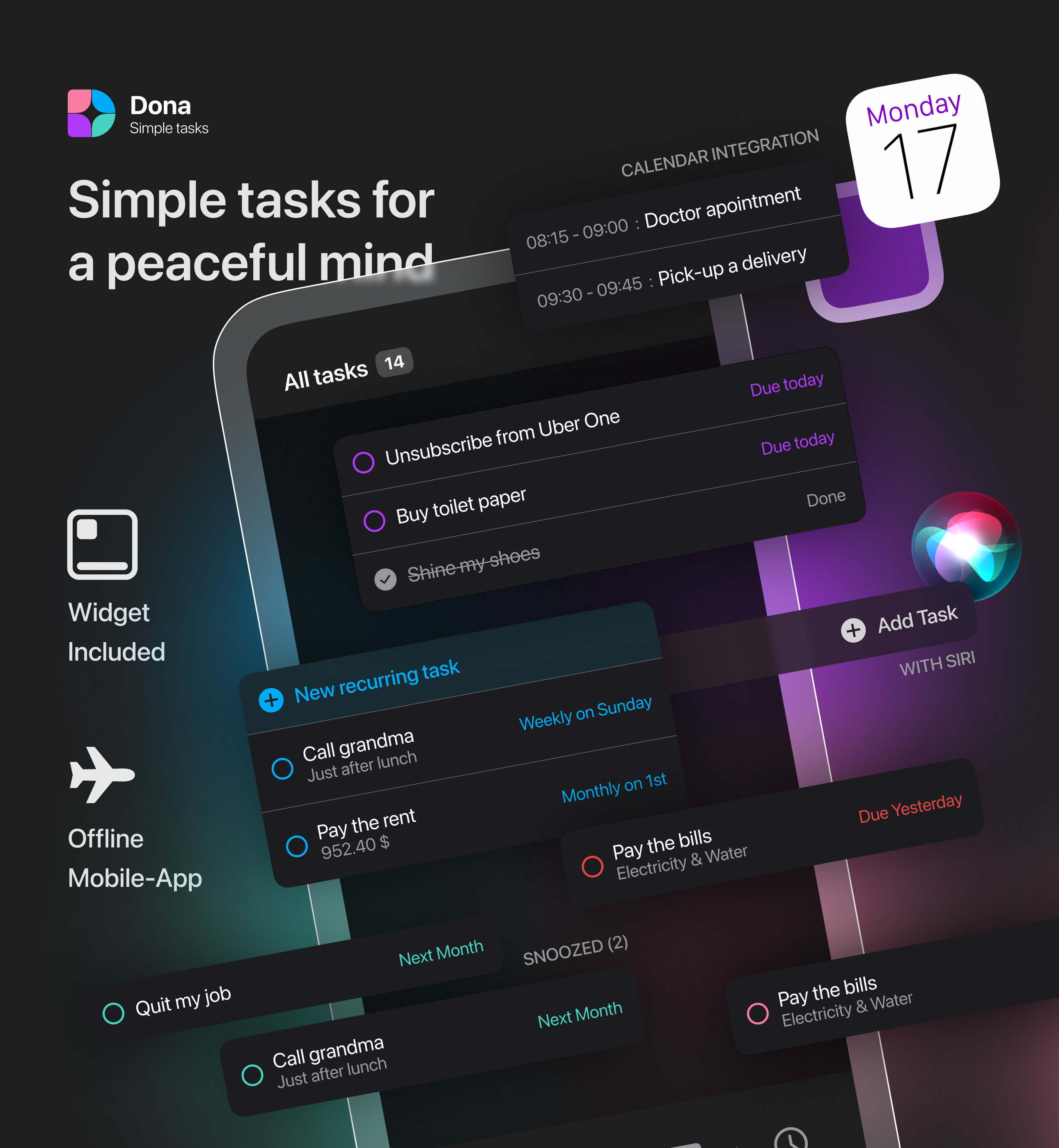 Dona - Simple tasks